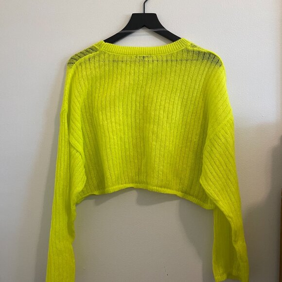 Wild Fable Sheer Cropped Sweater - Picture 3 of 3